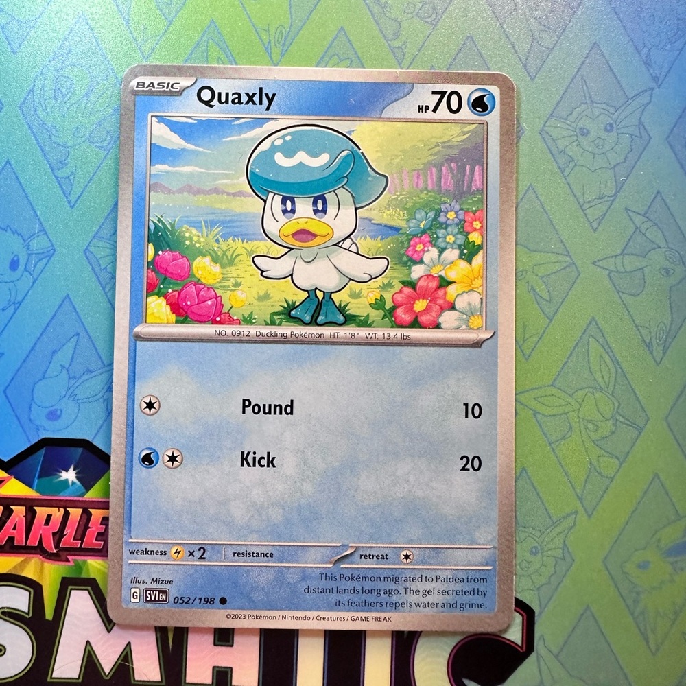 quaxly (052/198) - common — pokémon: scarlet & violet - base set